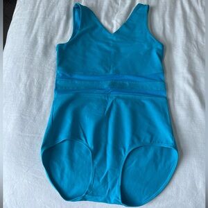 Purple Pixies Blue Mesh Leotard